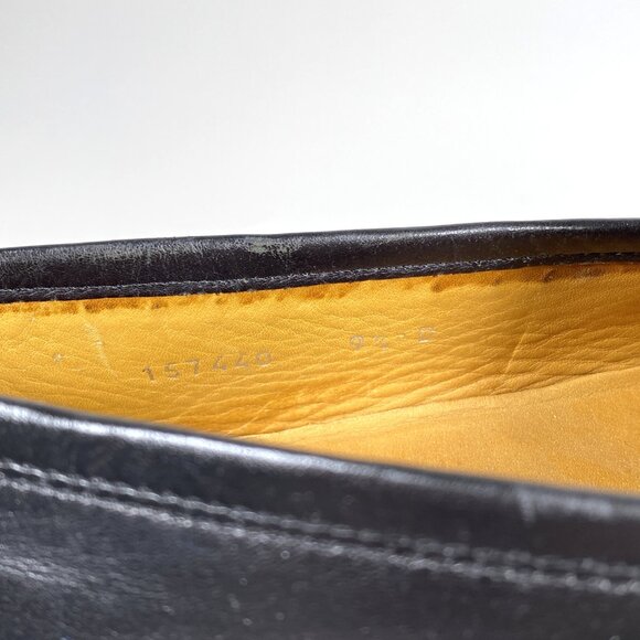 GUCCI Men's Vintage Black Leather Horsebit Loafers *AS IS* - Picture 11 of 15